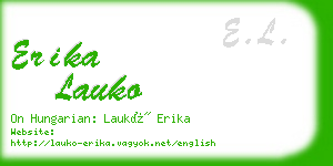 erika lauko business card